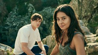 Simon Andersson as Simon and Nora Rios as Max in "An Honest Life" on Netflix