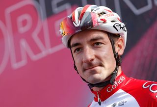 Team Cofidis rider Italys Elia Viviani looks on prior the start of the 10th stage of the Giro dItalia 2020 cycling race a 177kilometer route between Lanciano and Tortoreto on October 13 2020 Photo by Luca Bettini AFP Photo by LUCA BETTINIAFP via Getty Images