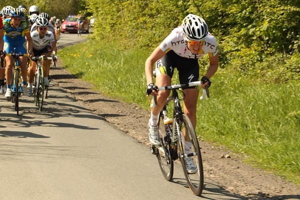 Adrie Visser (HTC-HighRoad) was the first significant attack in the race