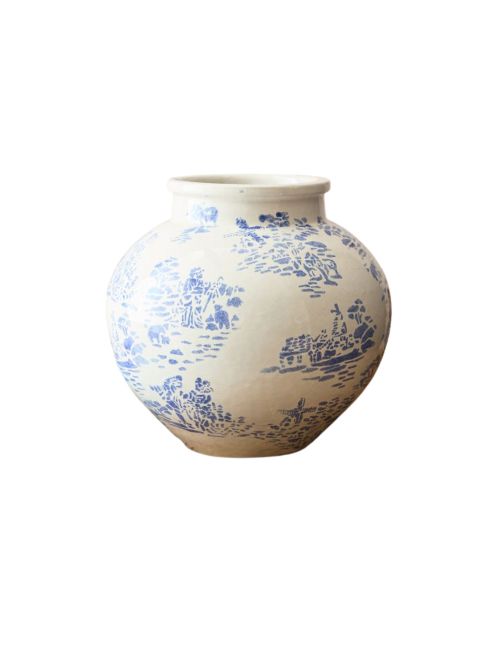 Matilda Toile Ceramic Vase
