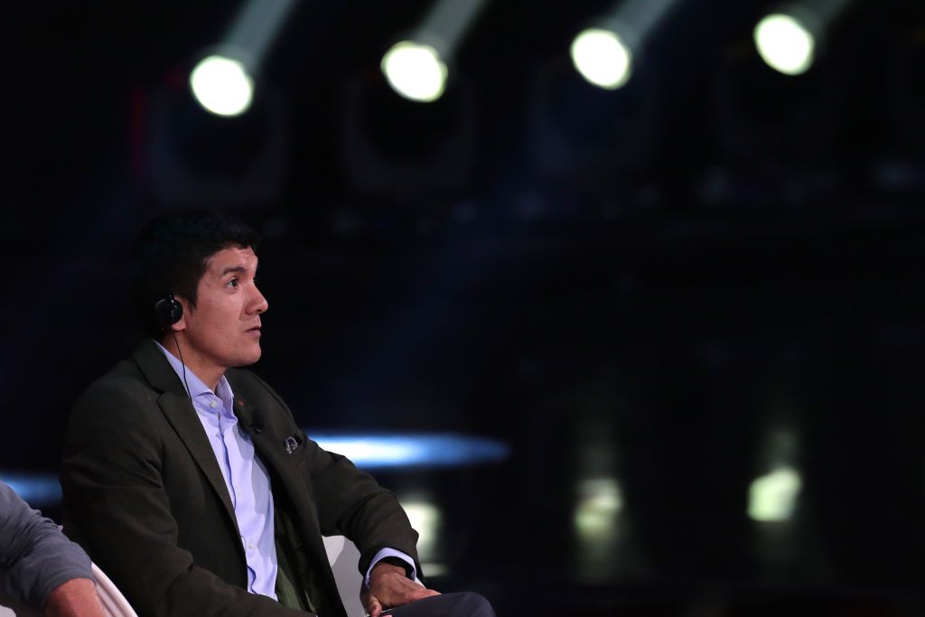 Richard Carapaz at the 2020 Giro d'Italia presentation