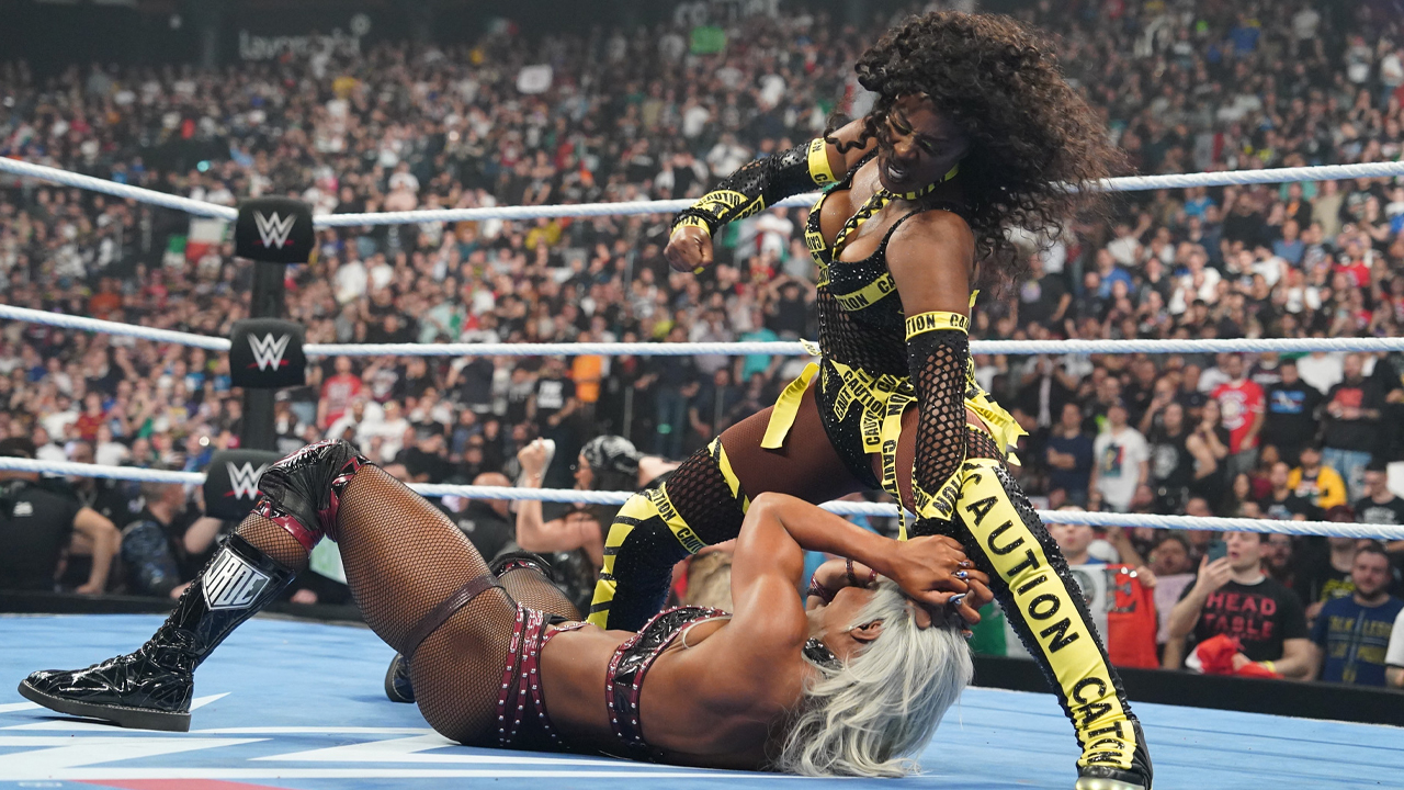 Naomi and Jade Cargill's heated rivalry comes to a head at WWE Evolution 2025.