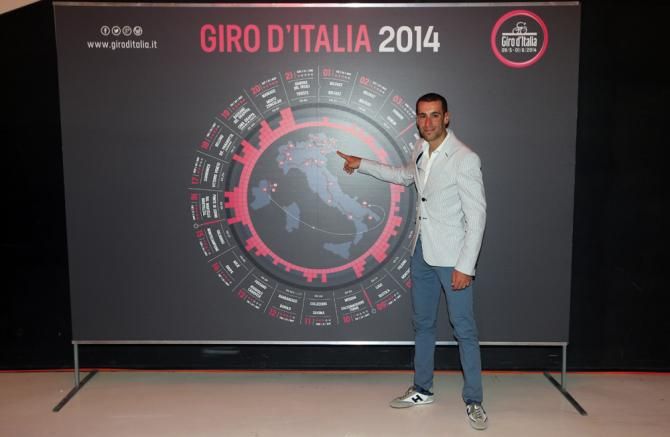 2013 Giro d'Italia champion Vincenzo Nibali presents the new route