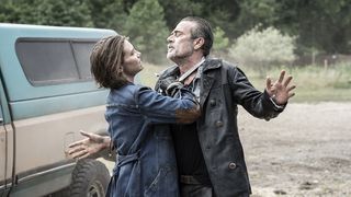Lauren Cohan and Jeffrey Dean Morgan in ‘The Walking Dead: Dead City.’