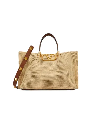 Valentino Garavani, Medium Straw Summer Tote Bag