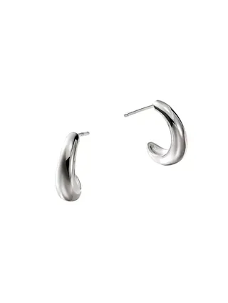 Surf Sterling Silver Small Hoop Earrings