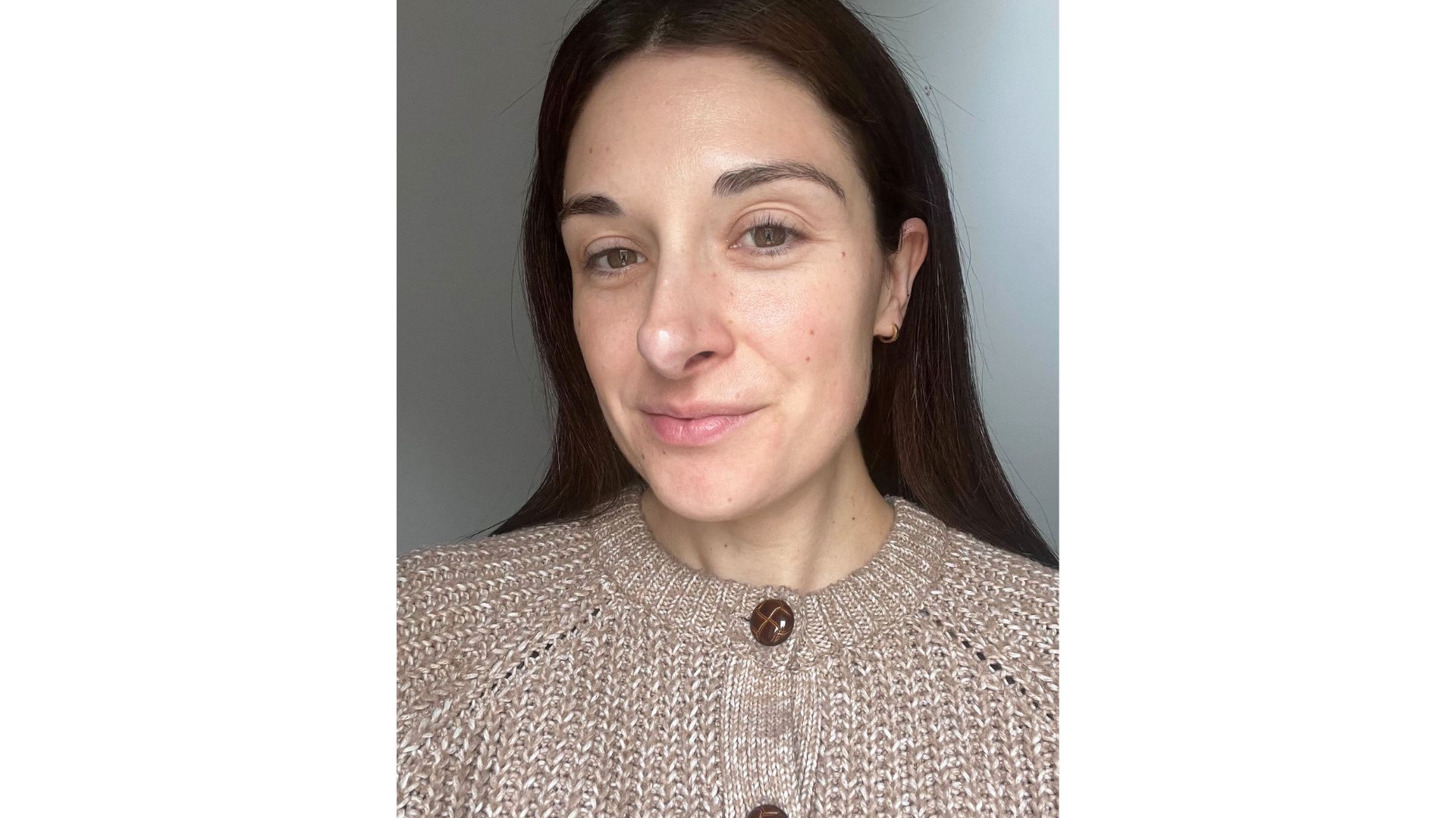 an image of Jessica Beech after applying Charlotte Tilbury Magic Cream