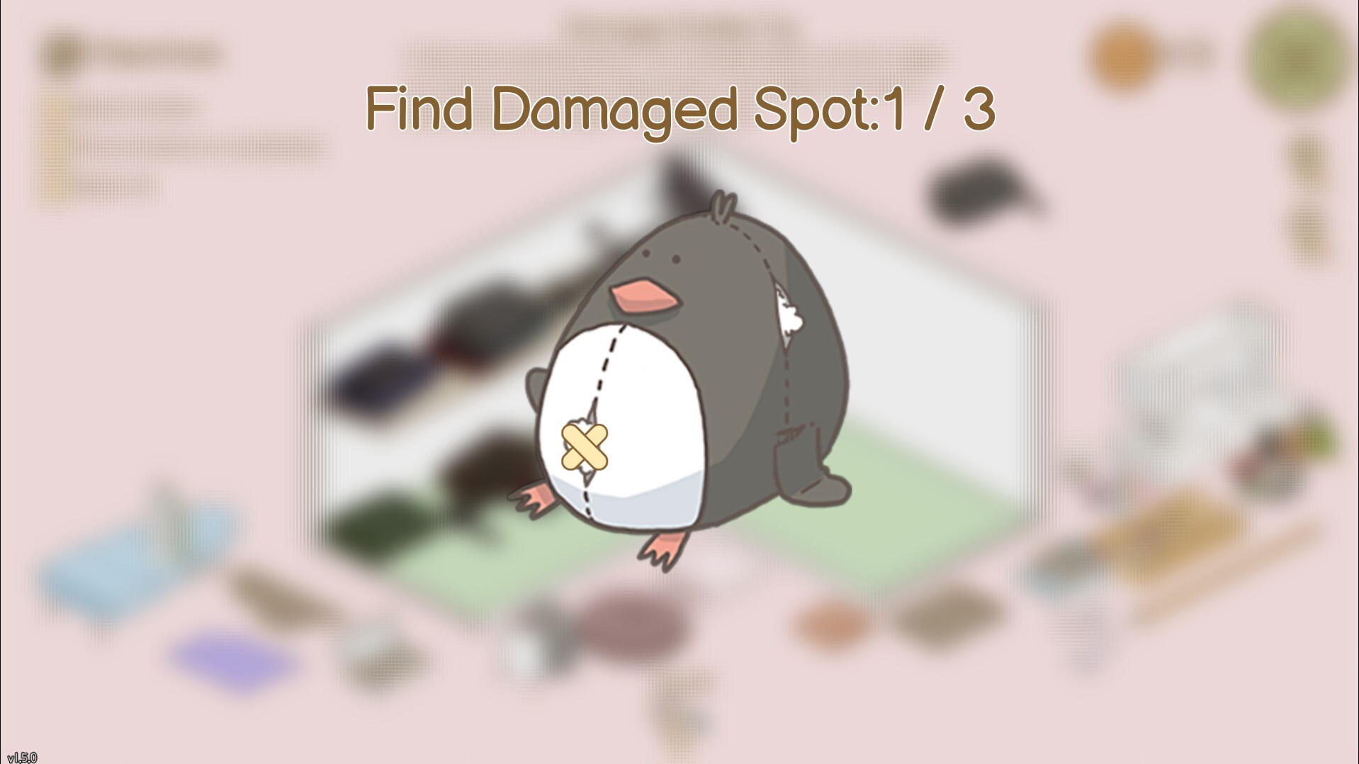 A torn up toy penguin.