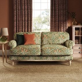 Jolene William Morris Woodland Weeds Print Velvet 3 Seater Sofa