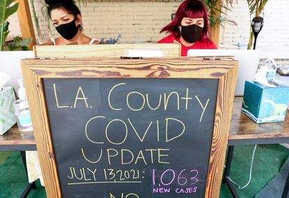 Coronavirus cases in L.A. County.