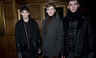 Male models wearing Pringle of Scotland clothing
