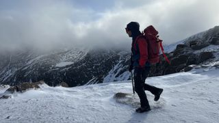 Mountaineering in the Cimalp Cosmiques Jacket