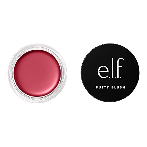 Elf Putty Blush, Creamy, Ultra-Pigmented Formula Infused with Argan Oil and Vitamin E, Caribbean, 0.35oz (10g)