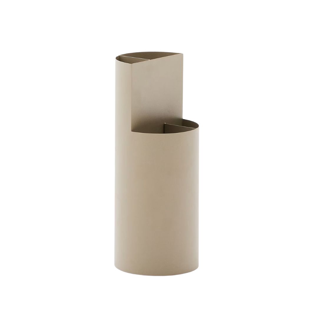 Kave Home, Beige Metal Atin Umbrella Stand 