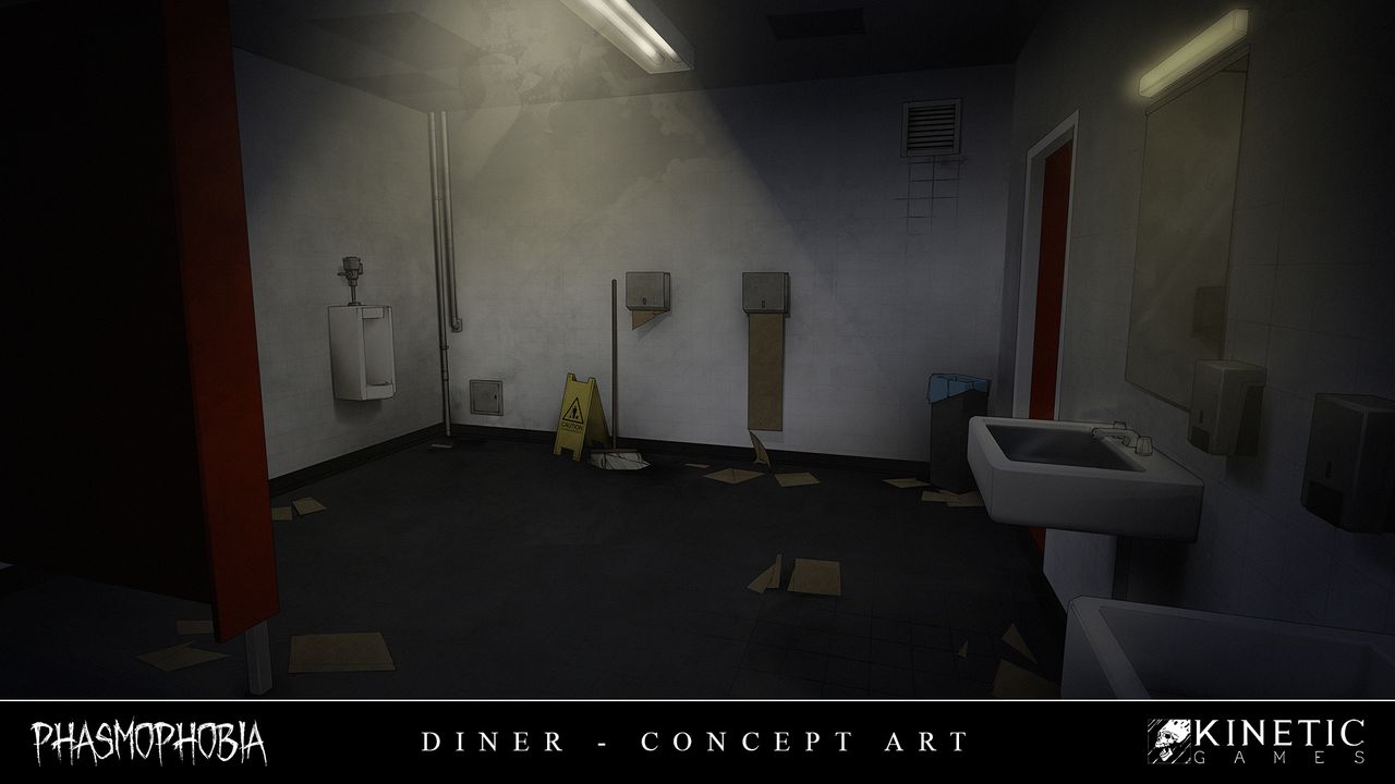 The new Phasmophobia map, Nell's Diner