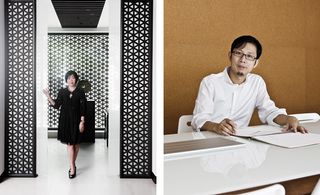 aiwan's Coco Chanel, Wang Chen Tsai-Hsia (left and Product designer Hsieh Jung-Ya (right)