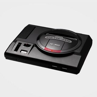 Sega Genesis Mini with grey backdrop