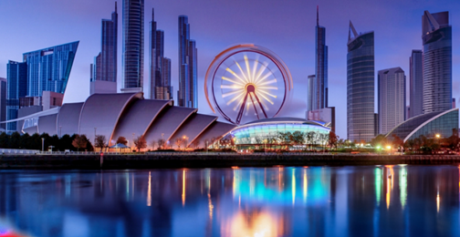 Image of a city skyline created with Adobe Photoshop Generative Fill