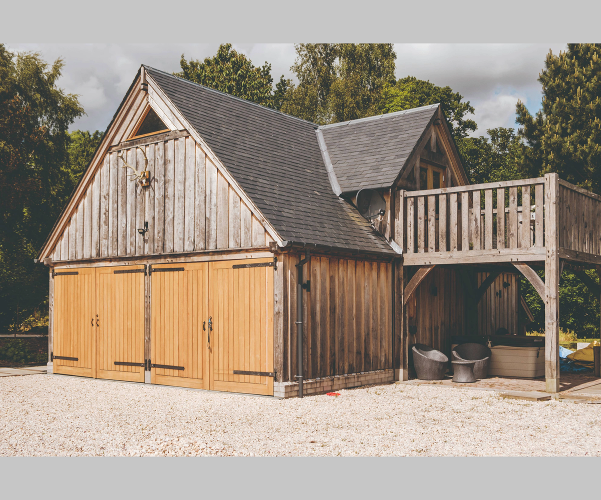 Garage with loft space above
