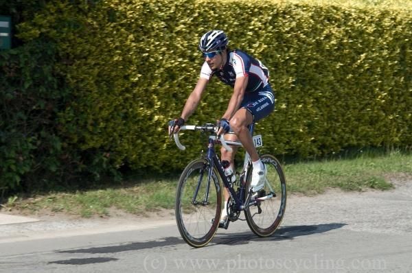 Stefano Borchi (De Rosa) on his solo breakaway.