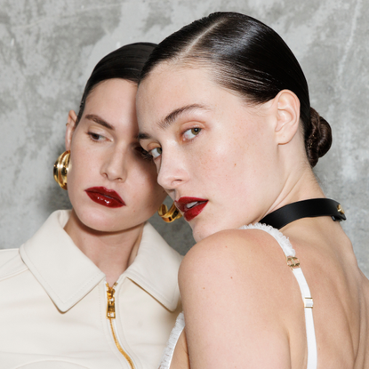 A model is seen backstage at the Elisabetta Franchi fashion show during the Milan Womenswear Spring/Summer 2025 on September 20, 2024 in Milan, Italy. 