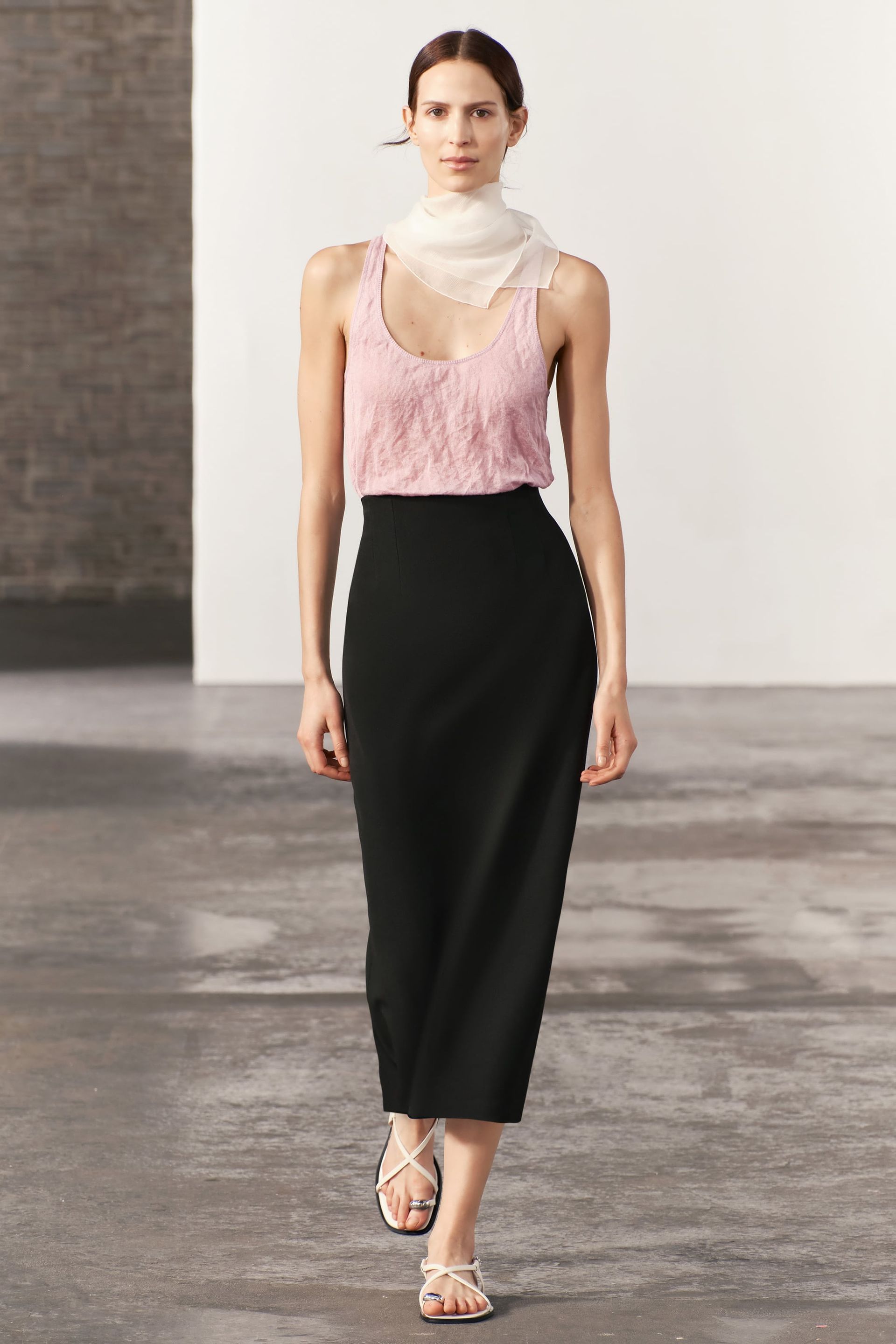 Zara, ZW Collection Midi Pencil Skirt