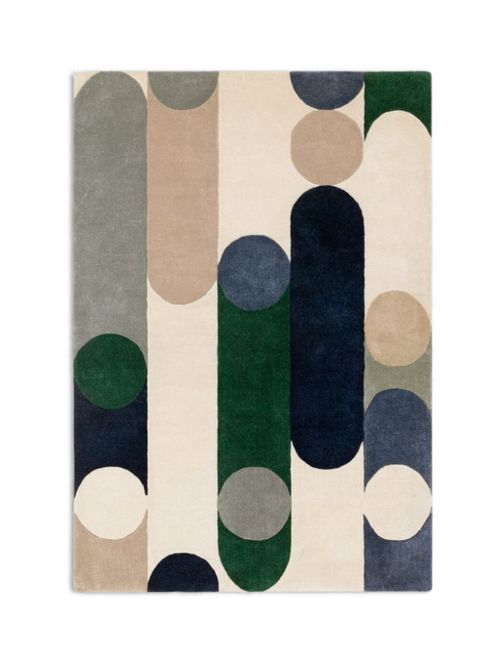 Recycled Retro Inspired Pattern Rug