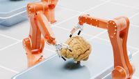Robots manipulating a human brain
