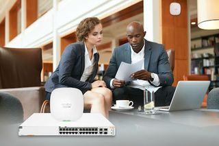 Aruba Instant On networking hardware in a hotel