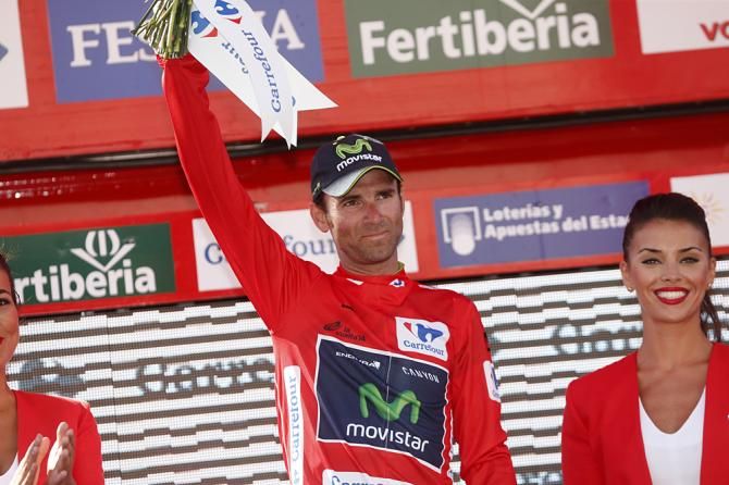 Alejandro Valverde (Movistar) moves into the overall lead