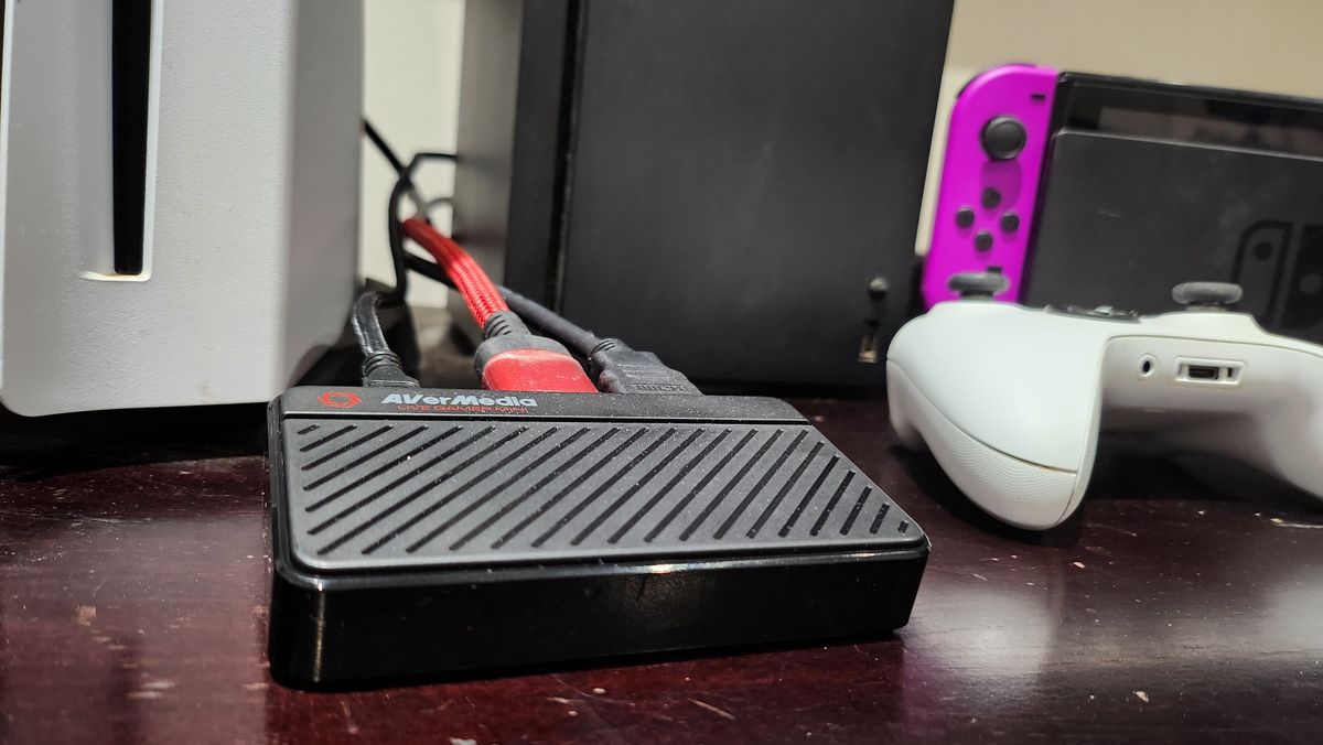Avermedia Live Gamer Mini capture card in use.