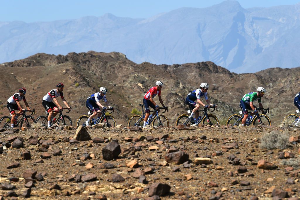 Fausto Masnada was race leaderr during stage 5 but cracked on the climb to Green Mountain