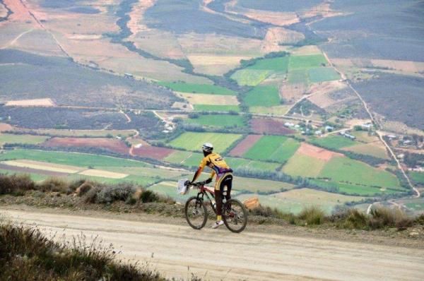 A rider near the edge.