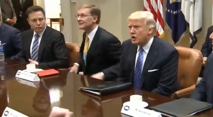 Elon Musk, Trump at meeting