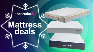 A deals image showing three mattresses