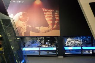 Two glassed-in displays in the Smithsonian National Air and Space Museum’s "Apollo to the Moon" gallery once exhibited the spacesuits worn by Neil Armstrong, Buzz Aldrin and Gene Cernan while on the lunar surface.