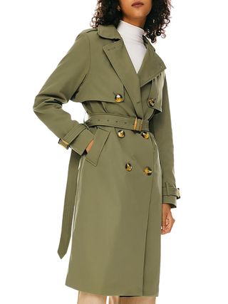 Orolay, Double Breasted Trench Coat With Belt