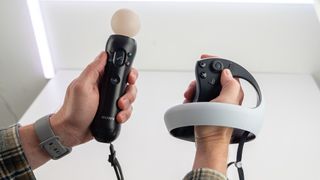 Comparing the PlayStation VR Move and PlayStation VR2 Sense controllers