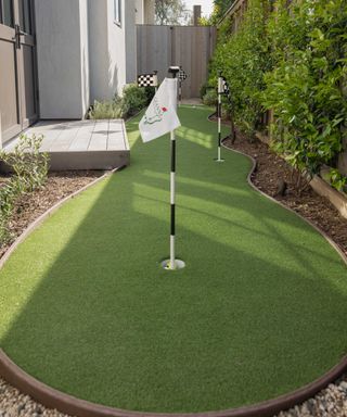 outdoor putting green from Garden Studio Design’s Quiet Cove project