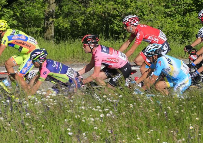 Cadel Evan (BMC Racing) in pink