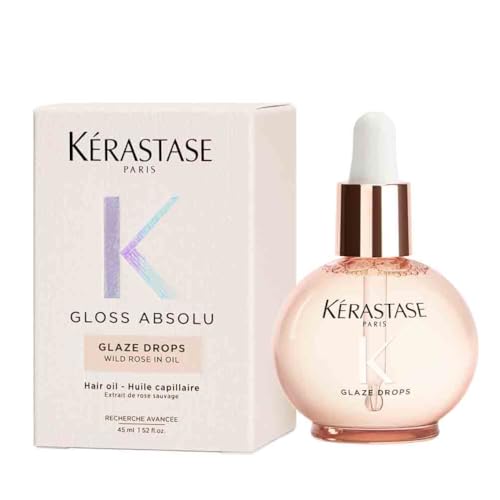 Kérastase Gloss Absolu Hair Gloss Oil Glaze Drops for All Hair Types With Wild Rose 45ml