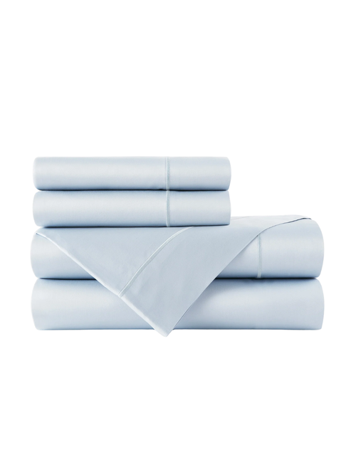 Soprano Sateen Sheet Set in Barely Blue