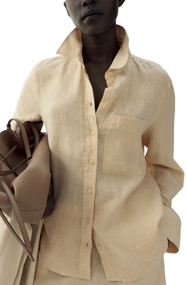 Linen Button-Up Shirt