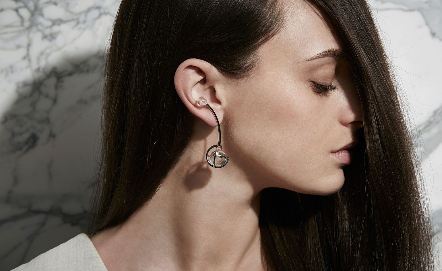 Asymmetric diamond earrings from Louis Vuitton's new