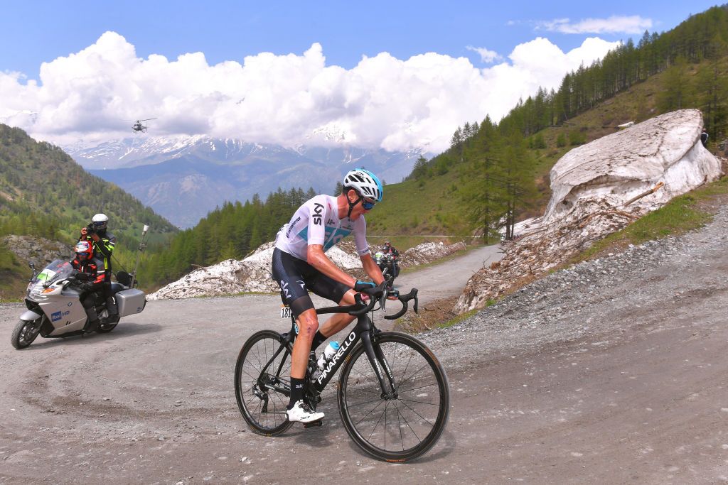 Chris Froome (Team Sky) on the attack