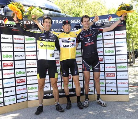 Christoph Sauser (Specialized) topped the elite men's podium at the Trans Germany.