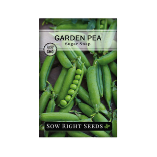 A packet of garden pea seeds