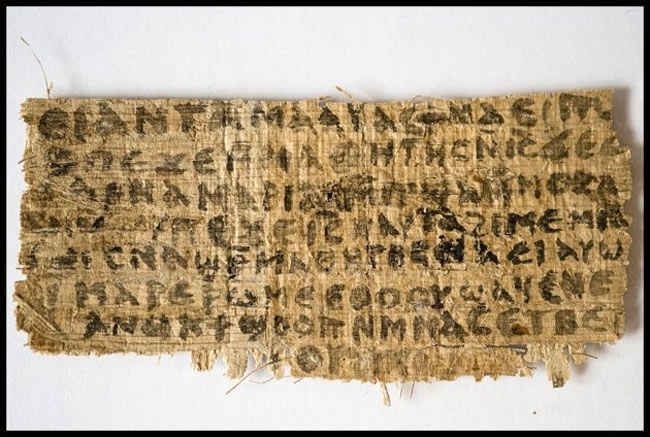 the Gospel of Jesus&#039;s Wife papyrus.