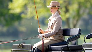 Lady Louise Windsor takes part in the 'Pol Roger Meet of The British Driving Society' on day 4 of the 2023 Royal Windsor Horse Show