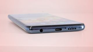 The bottom edge of a Xiaomi Poco X3 Pro